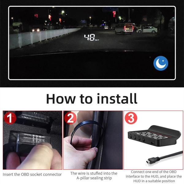 Compteur De Vitesse Projecteur Universel OBD2