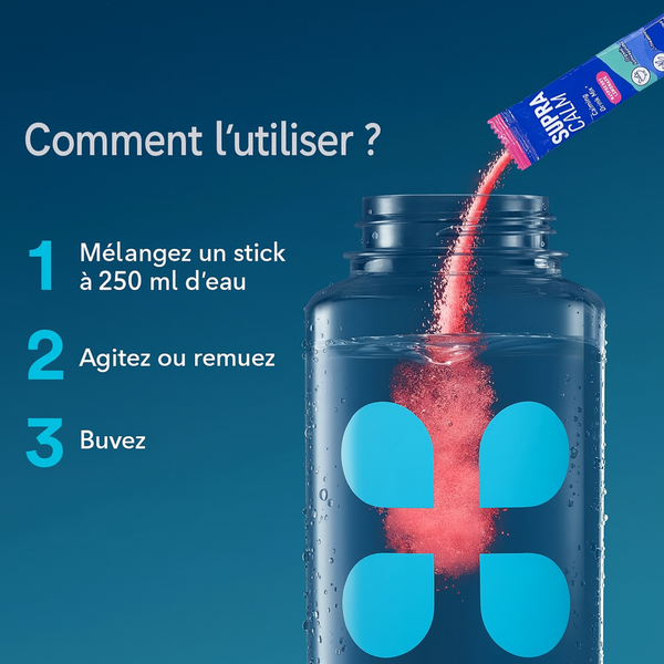 SUPRACALM™ –  Dites a dieux au stress quotidien, ventre et visage gonflés