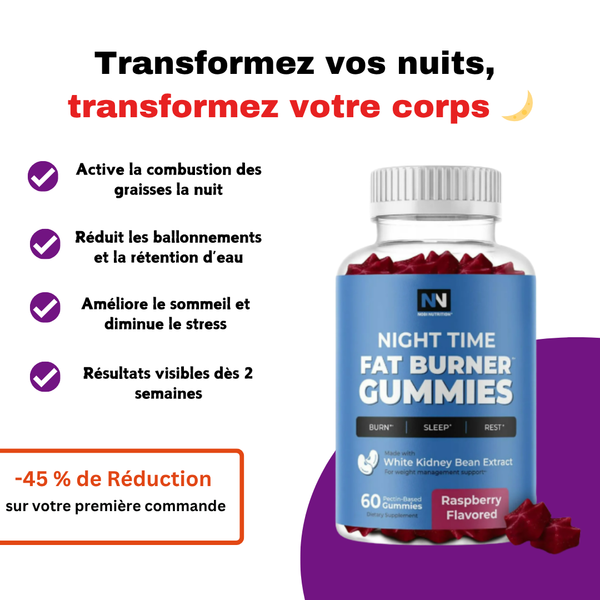 Gummies Brûleur de Graisses Nocturne