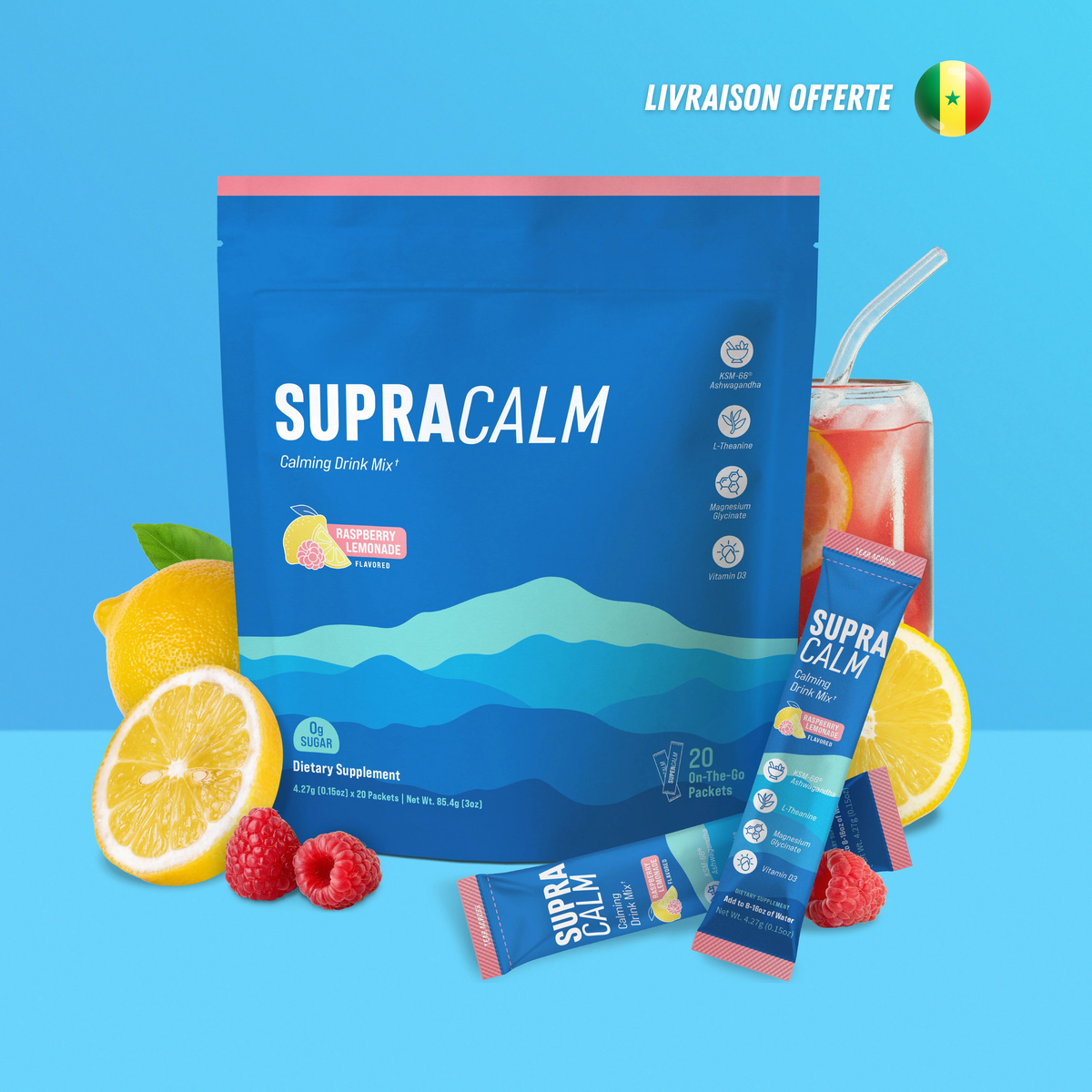 SUPRACALM™ – Dites a dieux au stress quotidien, ventre et visage gonflés