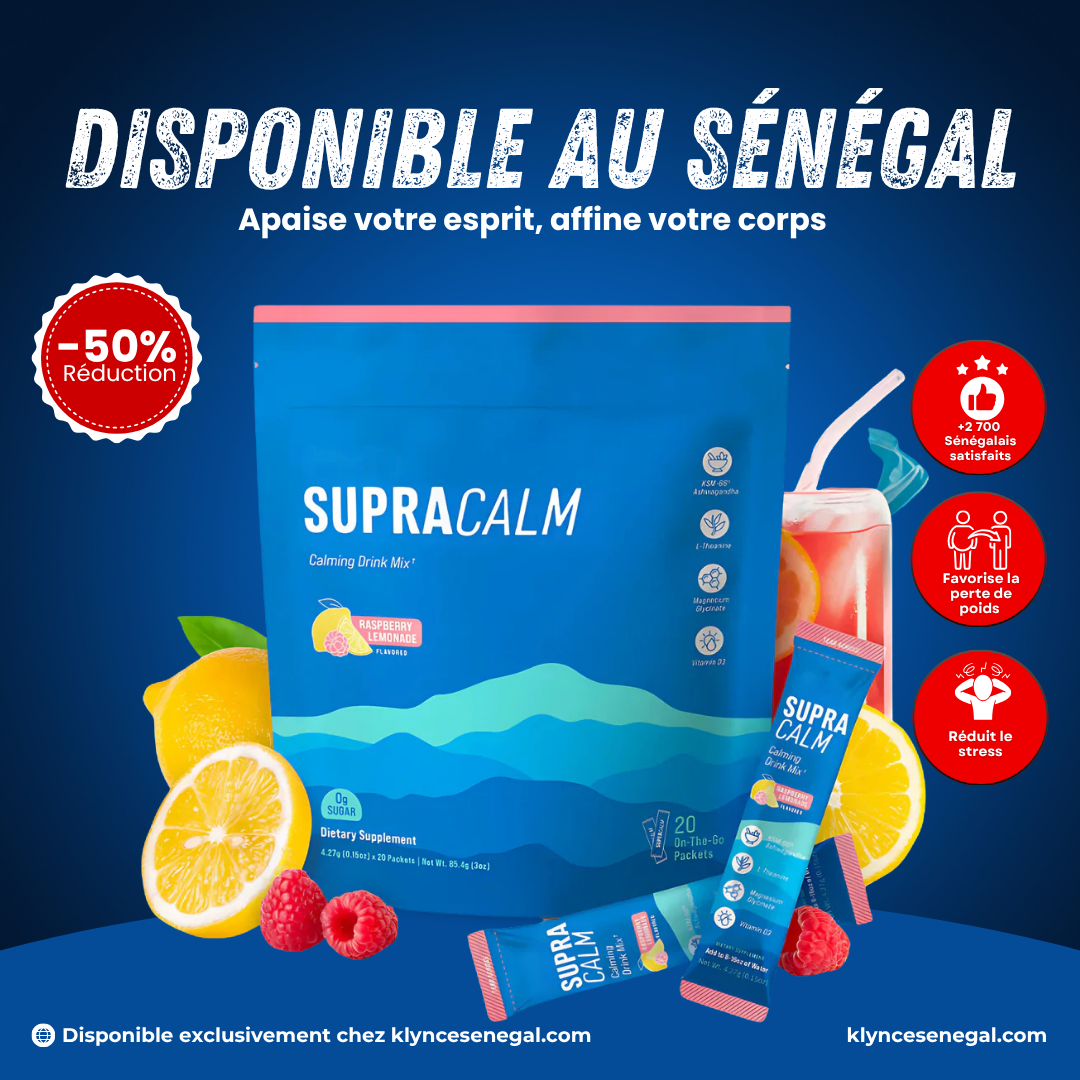 SUPRACALM™ – Dites a dieux au stress quotidien, ventre et visage gonflés
