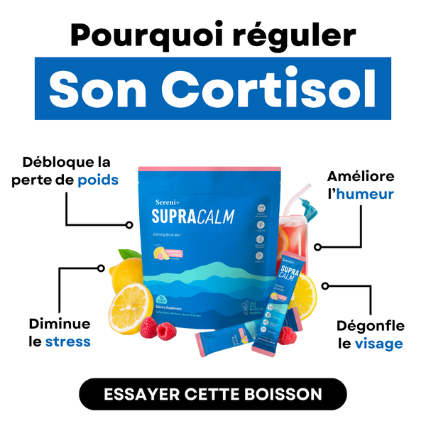 SUPRACALM™ –  Dites a dieux au stress quotidien, ventre et visage gonflés