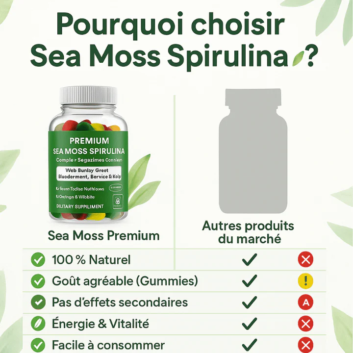 Premium sea moss spirulina-Gummies