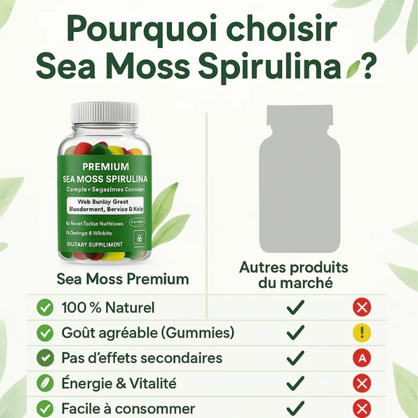 Premium sea moss spirulina-Gummies