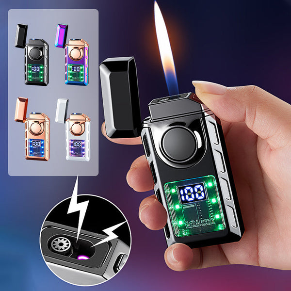 Briquet Double Flamme Haute Performance avec Éclairage Multicolore