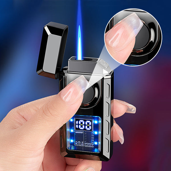 Briquet Double Flamme Haute Performance avec Éclairage Multicolore